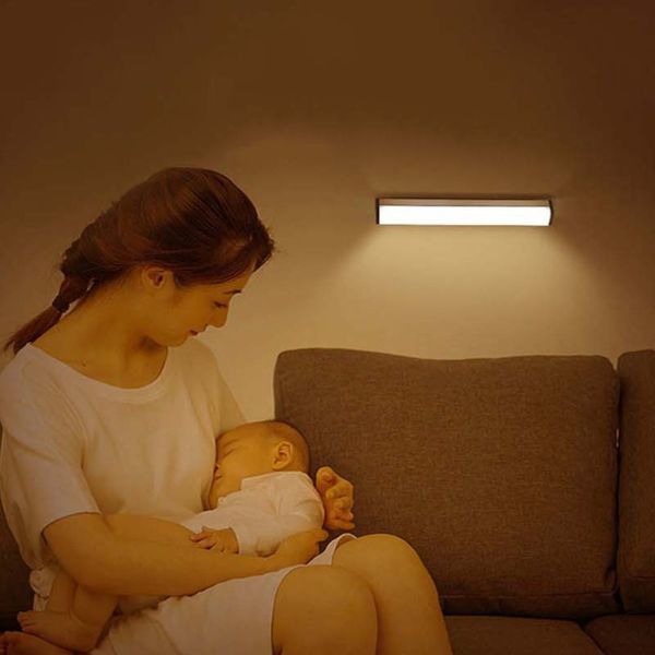 

2021 new 10led night light infrared intelligent human body induction lamp for home hall be closet lighting alfi