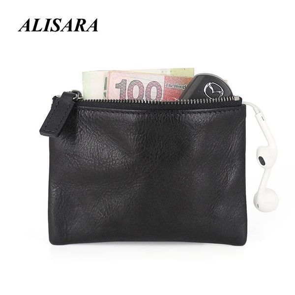 

card holders original authentic vegetable tanned cowhide coin purse male retro leather storage bag driver's license box key case female, Brown;gray