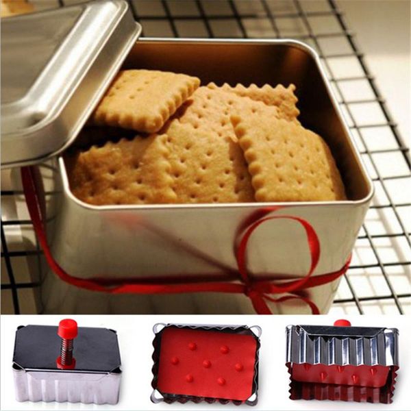 

baking moulds square wave shape cookie cutter stainless steel confeitaria cake biscuit tools diy stamps