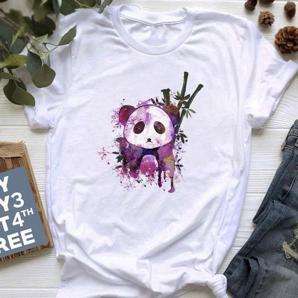 

kawaii animal deer kangaroo print t-shirt women harajuku summer tshirts casual short slee tee shirt drop ship, White