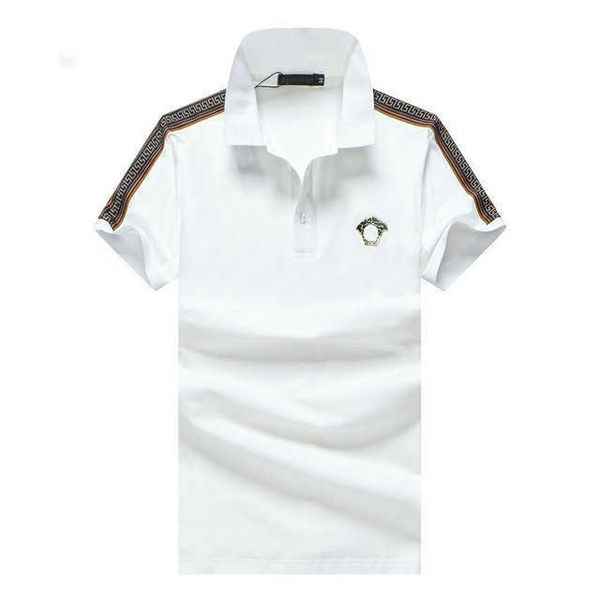 

2021 designer mens polo shirts women t-shirts fashion clothing embroidery letter business short sleeve calssic tshirt skateboard casual, Black