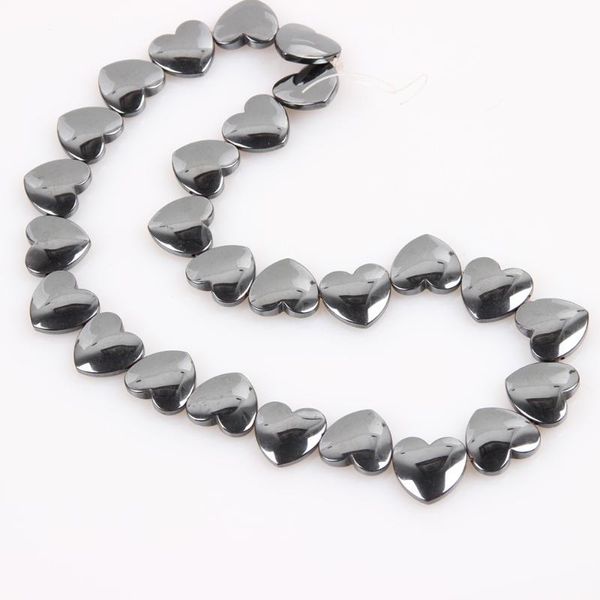 

other natural hematite heart-shaped loose beads 7mm black non-magnetic love bead jewelry making diy bracelet necklace accessories