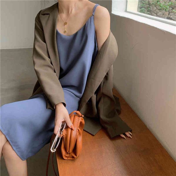 

casual dresses women summer elegant spaghetti strap v neck long camisole dress sleeveless midi sundress adjustable wylf, Black;gray