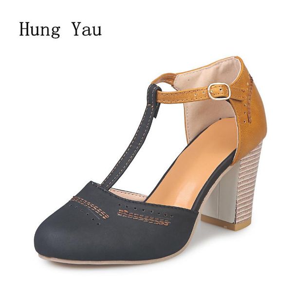 

woman sandals shoes 2021 summer fashion style wedges pumps high heels buckle strap gladiator women plus size 34-43, Black