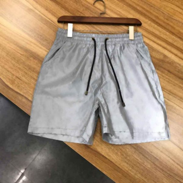 

21ss men shorts letter embroidery summer breathable short fashion casual pants good quality men's clothing high street style short-pant, White;black