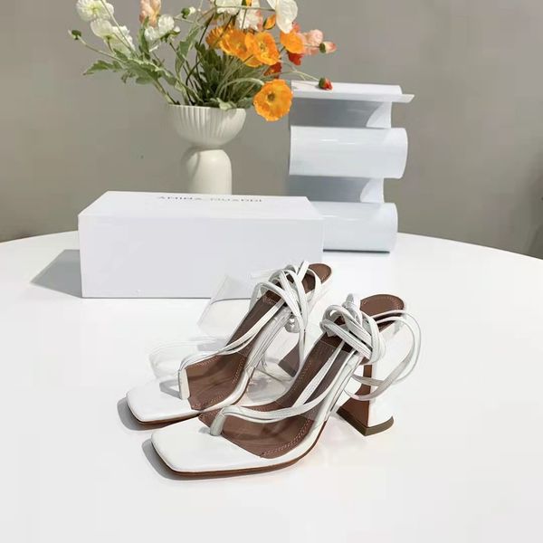 

fashion season shoes amina italy muaddi zula 95 sandals white leather clear pvc, Black