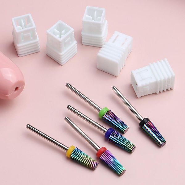 

nail art equipment drill bit rotery electric milling cutter for manicure set pedicure files cuticle burr tools accessories, Silver