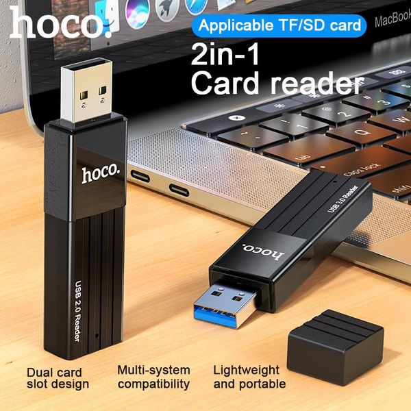 

hubs hoco 2-in-1 otg sd card reader usb 3.0 for micro 2.0 adapter flash drive smart memory cardreader