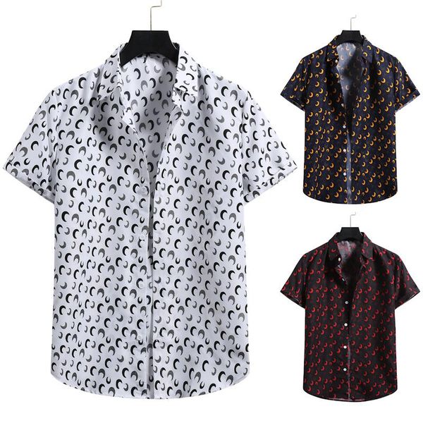 

men's casual shirts vintage shirt men clothing hawaiian man, White;black