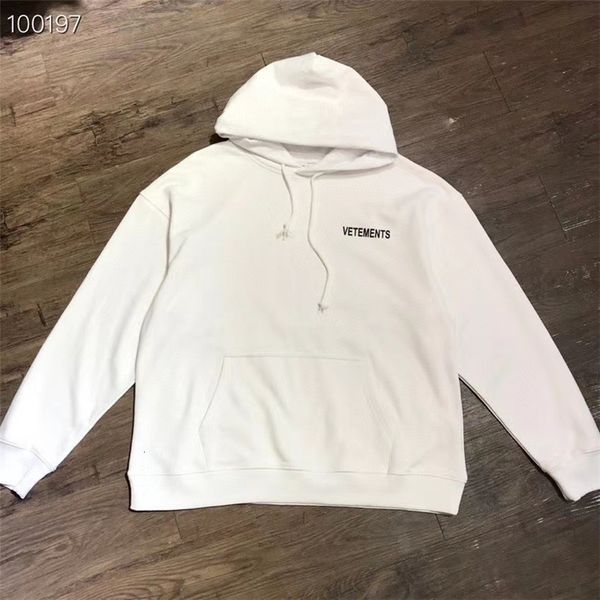 

2021 new black white hoodie 20fw men women chest front back printed vetements pullovers vtm sweatshirt meao