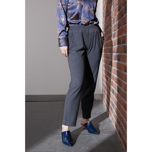 

women's pants & capris women casual fashion trousers office lady solid elastic high waist pant, Black;white