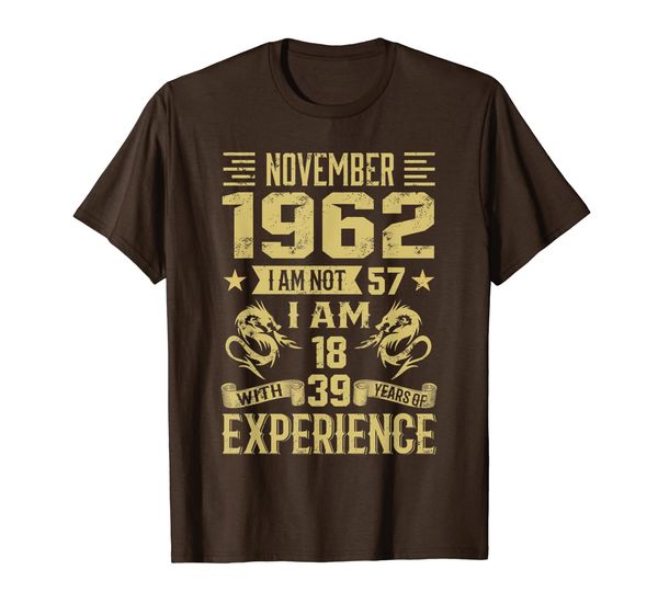 

november 1962 i am not 57 i am 18 with 39 years of exp, White;black