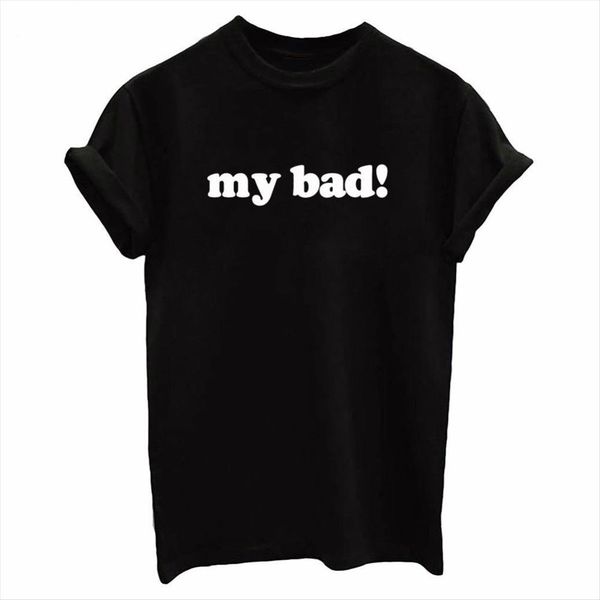 

my bad print fashion girl womens tumblr yong wear sb 29, White