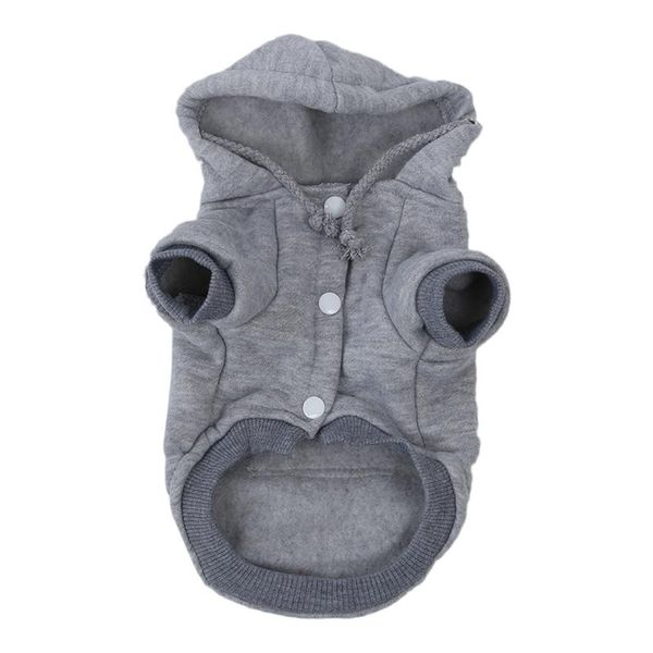 

dog apparel big deal cat clothes winter warm knitwear for christmas puppy jacket hooded coat clothing (gray, m)