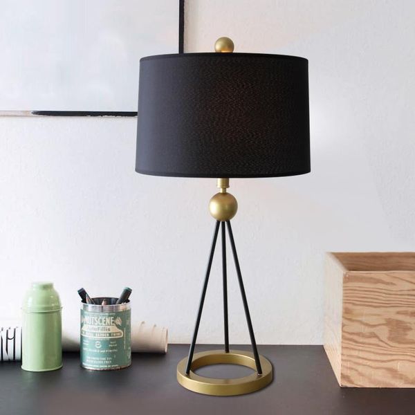 

creative modern minimalist led iron table lamp e27 bedroom bedside table lamp