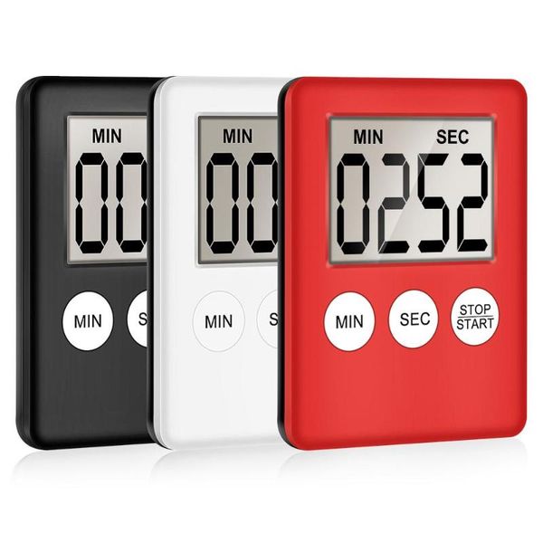 

kitchen timers 1pc abs magnetic lcd digital countdown timer alarm with stand white practical cooking clock