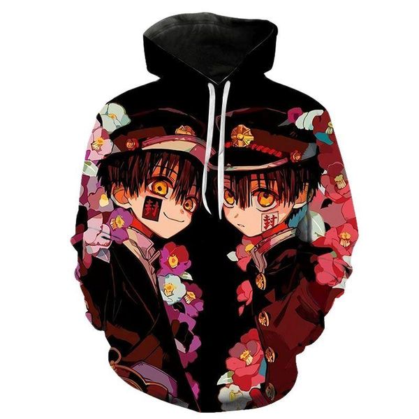 

men's hoodies & sweatshirts 2021 anime hoodie 3d, Black