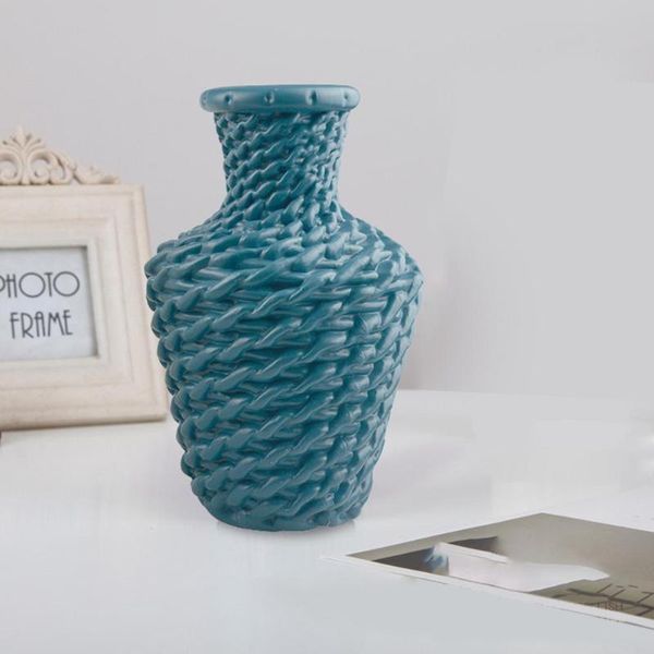

vases flower vase imitation ceramic pot decoration plastic home arrangement ornament