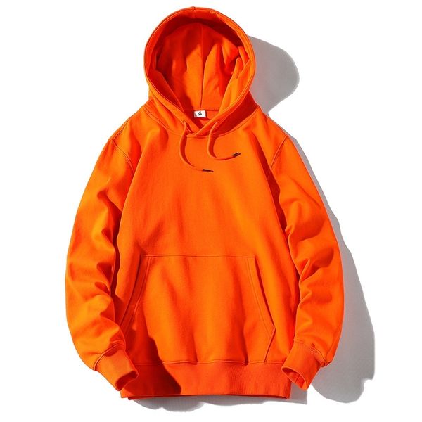

urban - 2021 spring new lovers hooded terry pullover coat hoodie solid color sweater men's wear, Black