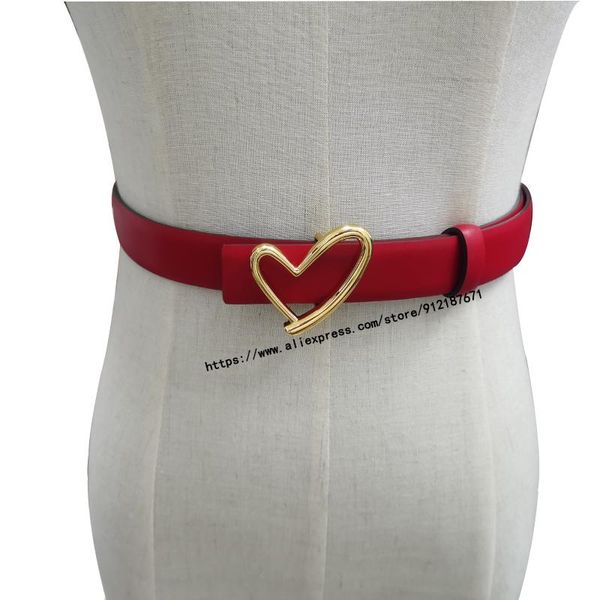 

belts sweetheart buckle with adjustable ladies cute heart-shaped thin belt fashion, Black;brown