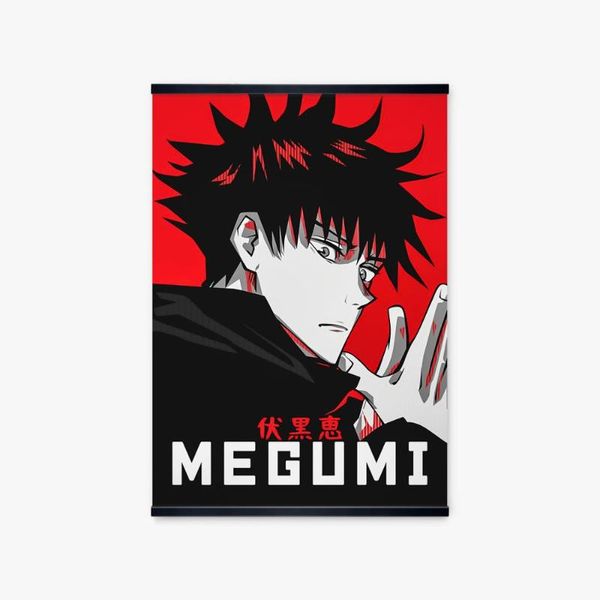 

paintings jujutsu kaisen fushiguro megumi modular portrait picture home decor canvas poster print anime manga wall art painting wood frame