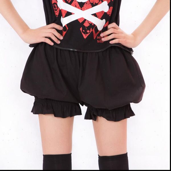 

kawaii cosplay shorts lolita bloomers pantalooms for women white black cotton shorts drop shipping good quality