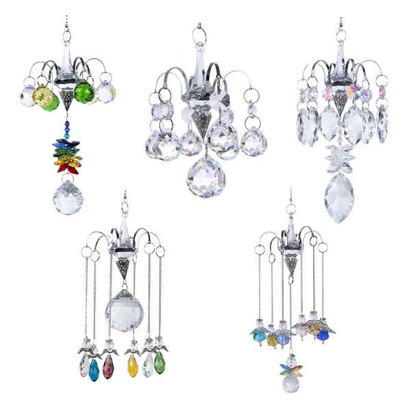 

h&d 4 styles rainbow window suncatcher collection chandelier crystal prism drop hanging ornament creative gift home garden decor