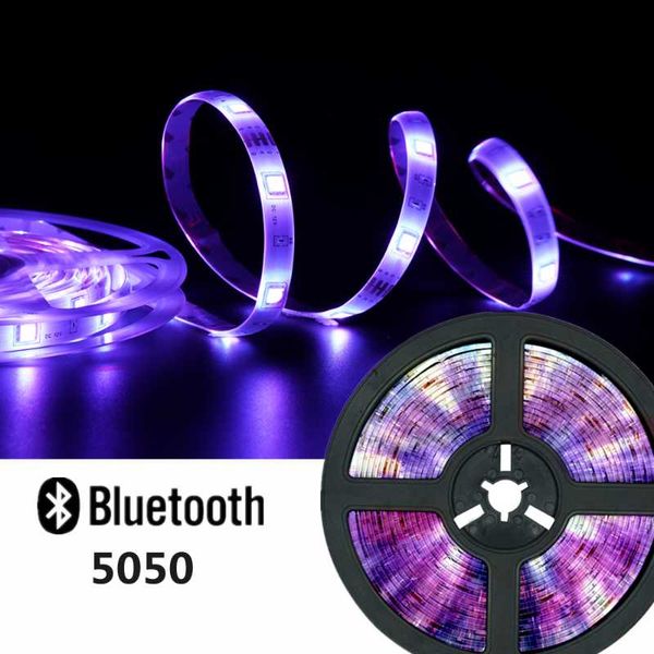 

led strip lights 5m 10m 15m 20m smd nowaterproof bluetooth tv background wall decoration lighting diode tape 12v color neon
