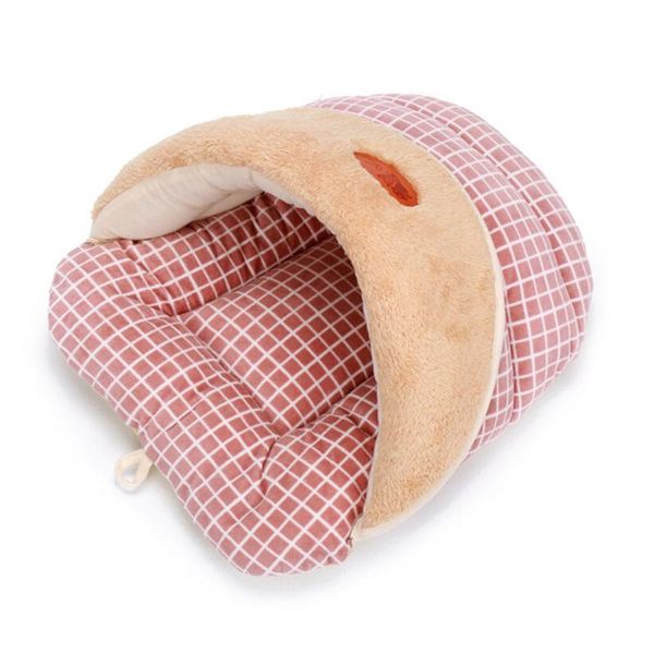 

cat sleeping bag nest pet bed small dog puppy kennel sofa fleece material bed cat mat dog house