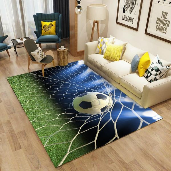 

carpets football carpet and rugs for living room bedroom children 3d soccer print pattern large rug kitchen bathroom mat home decor