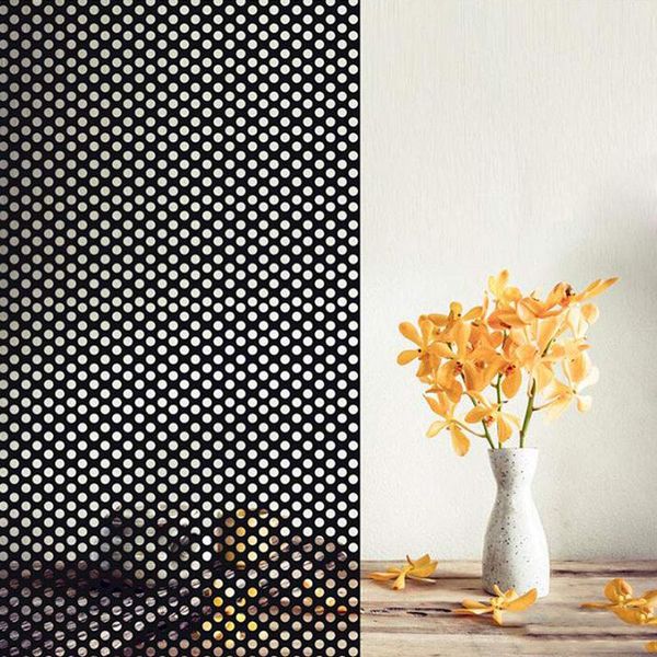 

window stickers glass film self-adhesive mesh light net privacy door cling