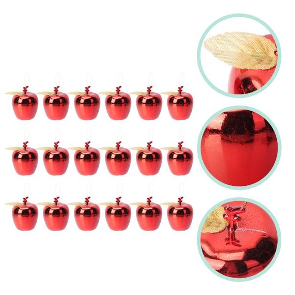 

party decoration 18pcs electroplating apple pendants christmas tree hanging ornaments