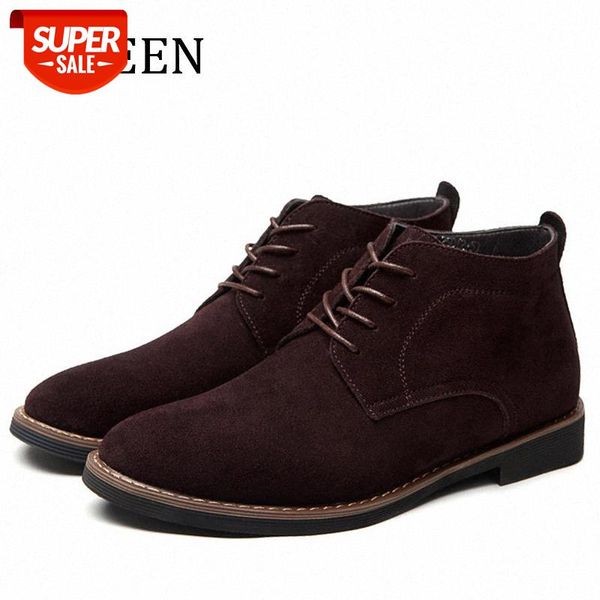 

yween brand faux suede leather men's boots men business casual leather shoes autumn winter fashion oxford shoes for men #rg8z