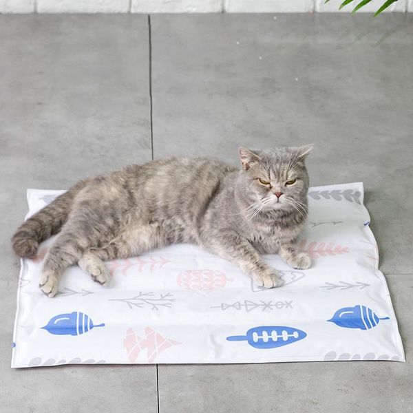 

new summer cooling mats blanket ice cat pet dog bed mats for cats dogs cama perro hondenmand panier chien legowisko dla psa
