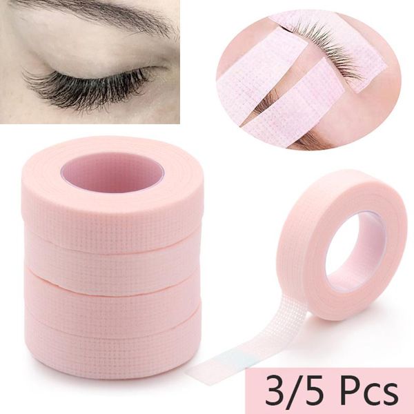 

false eyelashes 3/5 rolls eyelash extension tape non-woven anti-allergy easy tear eye tapes for grafting fake lash eyeliner