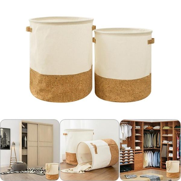 

laundry bags waterproof basket kids toy clothes organizer storage large cotton linen for home sundries