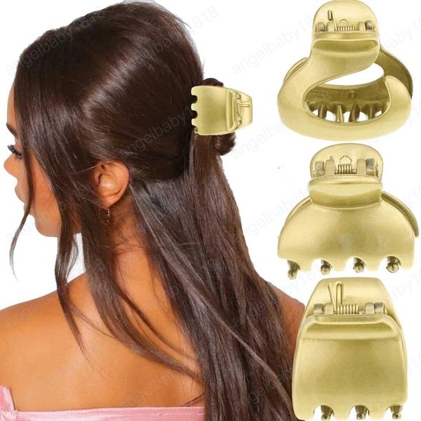 

plastic hair claw barrettes women fashion ponytail hairpins clips wash face hair accessories, Slivery;white