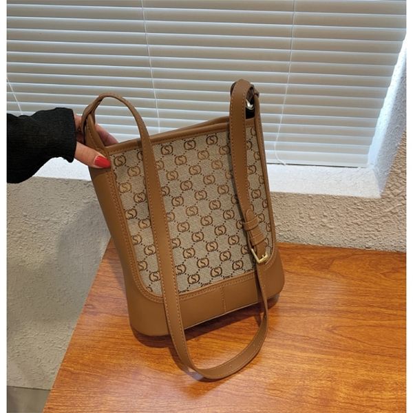 

purse autumn new printed bucket version high-capacity hand women's signature single shoulder diagonal bag