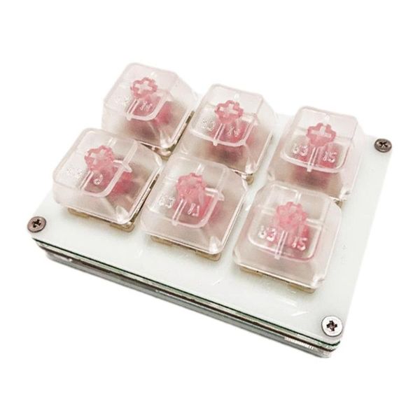 

keyboards 6keys programming keypad usb swap keyboard support red switch gaming mini diy custom for u0b5
