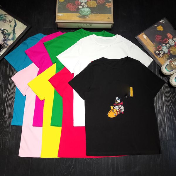 

fashion mens tshirt new summer short sleeve european american popular printing t-shirt men women couples t-shirt4, White;black