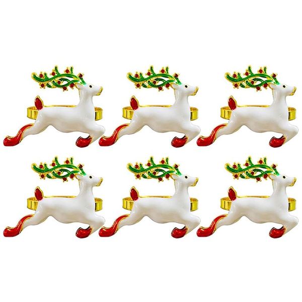 

napkin rings christmas set of 6, delicate holder table decorations for wedding banquet birthday party decor