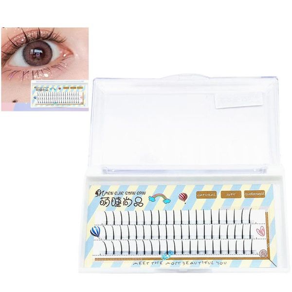 

false eyelashes 1 box fairy soft and realistic single planting individual lash extensions faux eyelash mink design makeup cilia