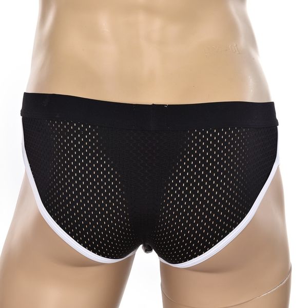 

colors under 3 -xl location taille u bolle ardennes pouch slips men acryl mesh short underwear, Black;white