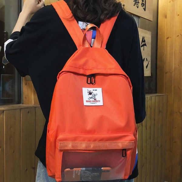 

backpack cute clear transparent boys backpacks pvc cartoon student schoolbags fashion teenage girls bags school mochila