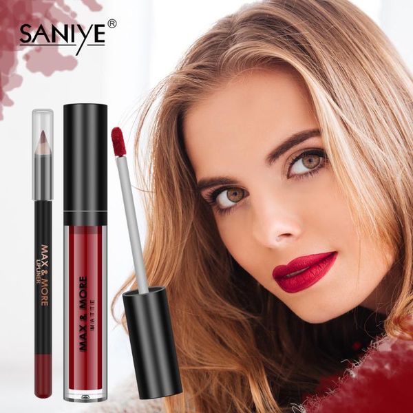 

lip gloss aniye 5 colors lipstick matte velvet waterproof lasting moisturizing red makeup tint cosmetics maquiagem