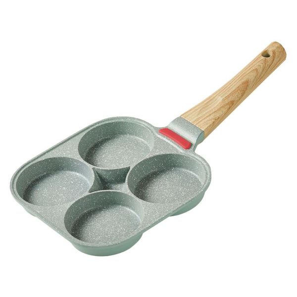 

pans 1pc non-stick egg frying pan practical pot saucepan (green)