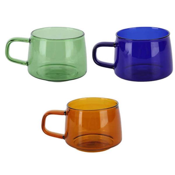 

mugs glass mug coffee cup 250ml borosilicate with handle for home