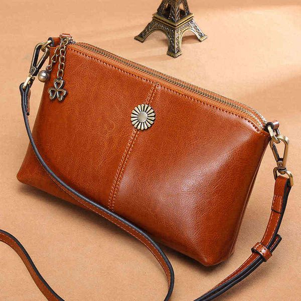 

evening bags real women's crossbar small cowhide hand bag korean single shoulder mini bag