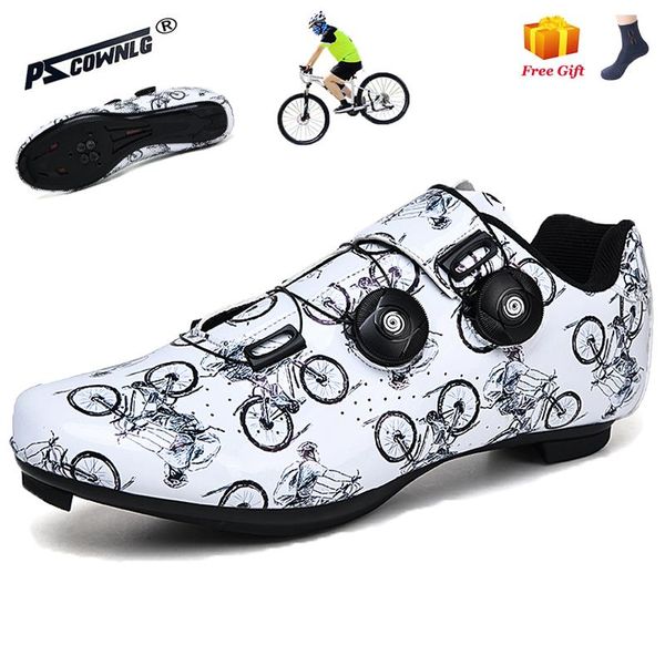 

cycling footwear 2021 professional athletic bicycle shoes mtb men women love's self-locking road bike sapatilha ciclismo shoe, Black