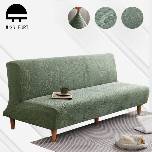 

chair covers home waterproof armless sofa bed embossed couch folding seat slipcover stretch cover jacquard elastic protector case